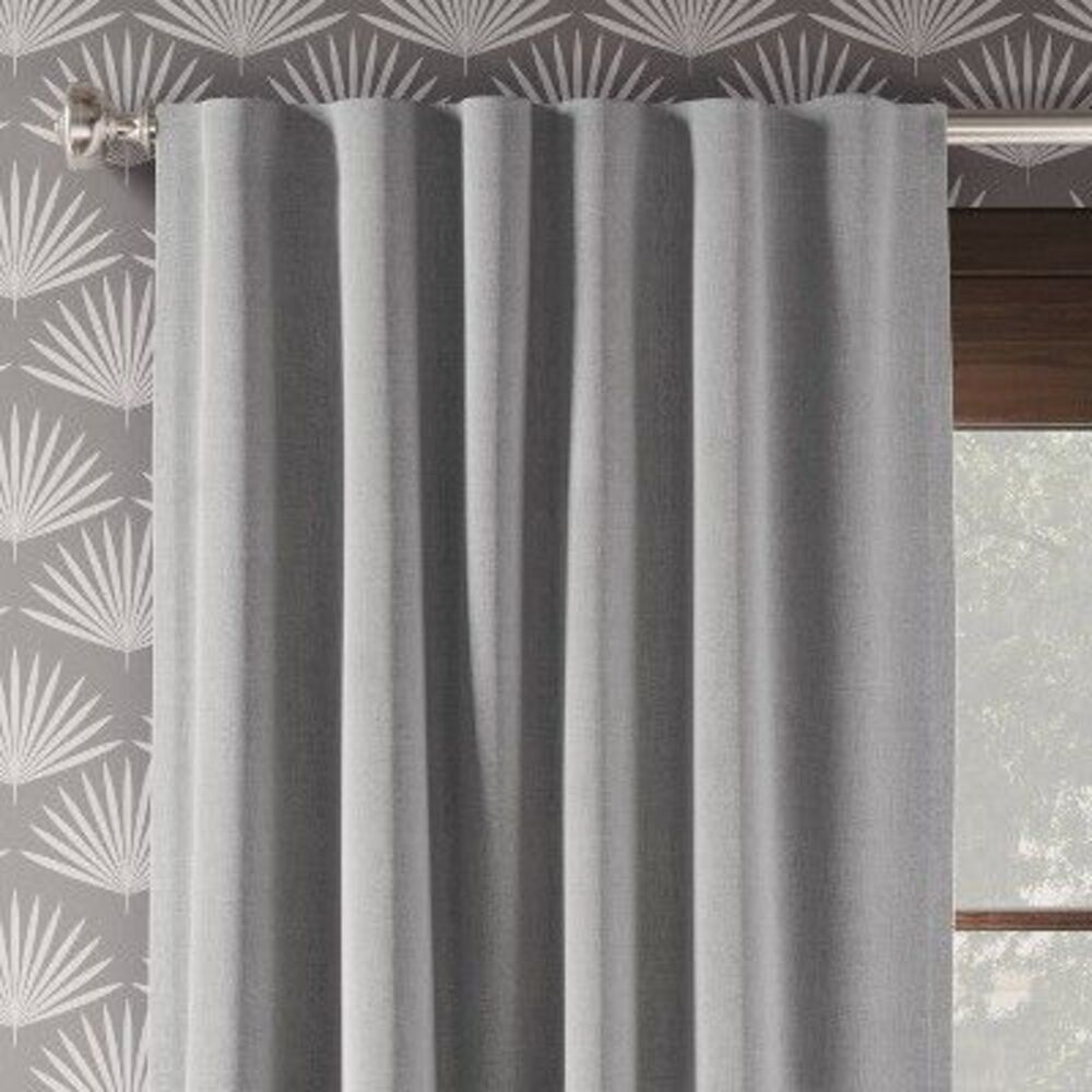 Threshold Gray Shower Curtain Panel
